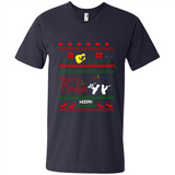 Music Ugly Christmas SweatShirt - Men's V-Neck