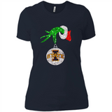 Amazing Iowa State Cyclones Glitter Grinch Monogram Ornament Christmas Gift - Ladies' Boyfriend T-Shirt