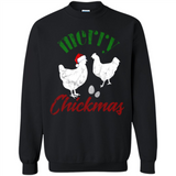 Christmas Chicken Shirt Santa Hens Lover Funny Farmer Gift - Sweatshirt