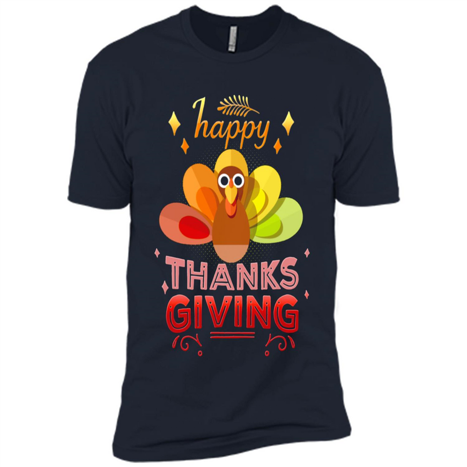 Happy Thanksgiving Turkey Day Colorful Cute