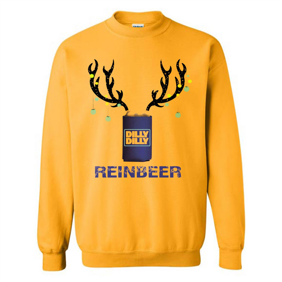 Dilly Dilly Reinbeer Funny Beer Reindeer Christmas Sporty - Sweatshirt