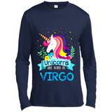Unicorns are born in Virgo Birthday Rainbow Gift Ladies Custom