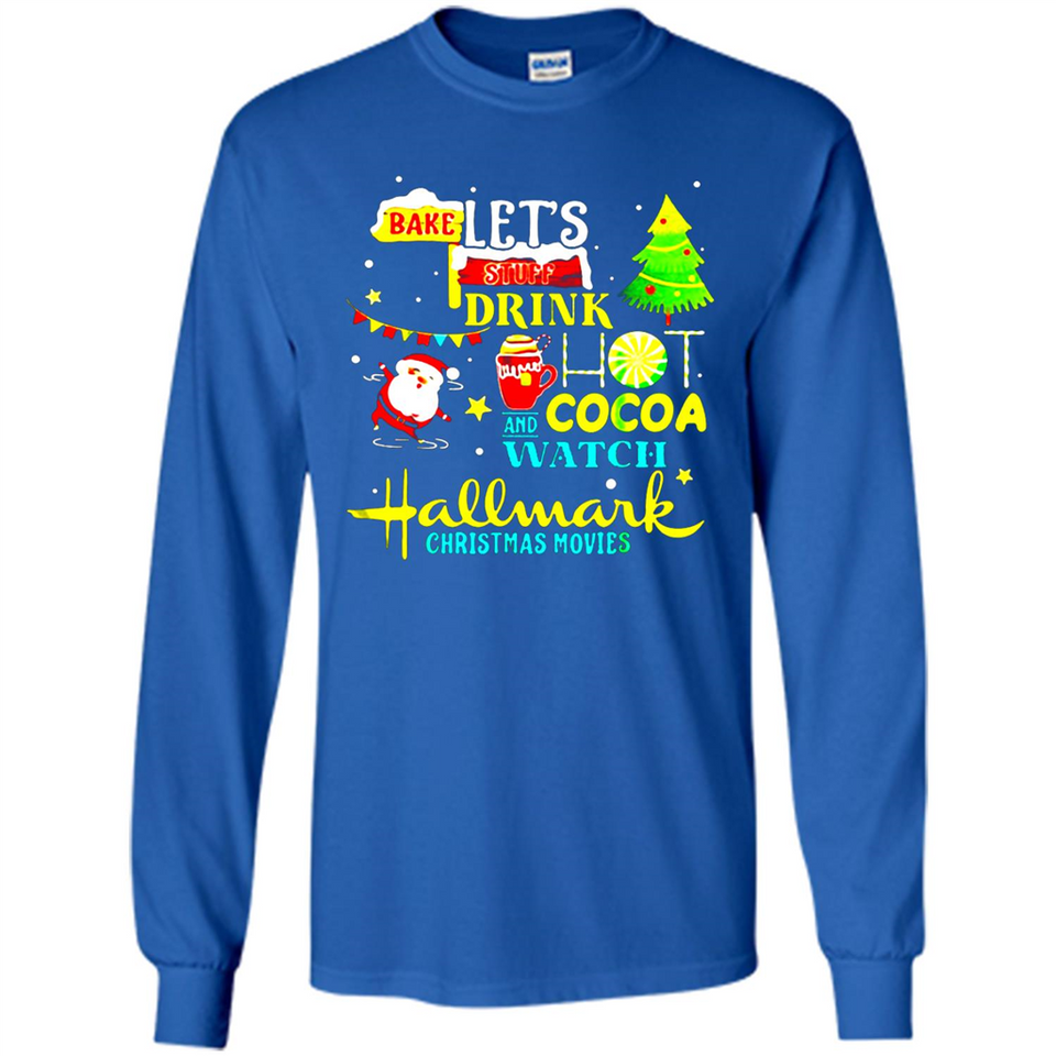 Santa claus i just want to bake stuff and waych christmas movi PINGPONG - Long Sleeve T-Shirt