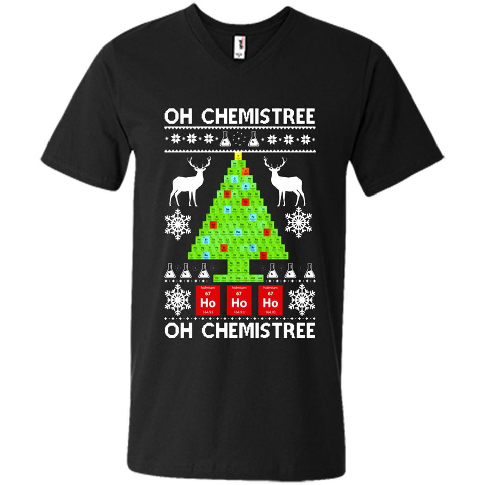 Oh Chemistree, Oh Chemistree Christmas Ugly Sweater - Men's V-Neck
