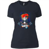 Calgary Flames Halloween The Nightmare Before Christmas - Ladies' Boyfriend T-Shirt
