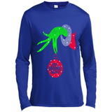 Grinch hand holding HomeDepot Glitter Christmas PING PONG