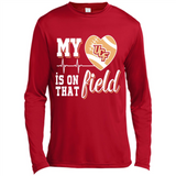 UCF Knights Football My Heart is on that Field - Canvas Long Sleeve T-Shirt