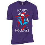 Marvel Spider Man Happy Holidays Santa Christmas Mug PINGPONG - Premium Short Sleeve T-Shirt