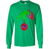 GRINCH HAND HOLDING BUFFALO BILLS GLITTER CHRISTMAS PINGPONG