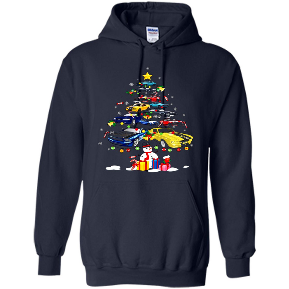 Mustang Tree Christmas Sweatshirt PINGPONG