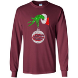 Funny Florida Gators Glitter Grinch Monogram Ornament Christmas Gift - Long Sleeve T-Shirt