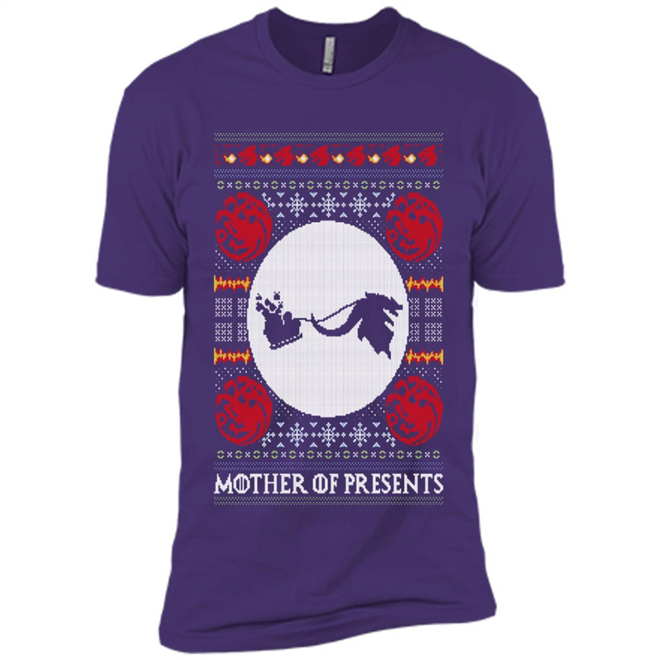 Mother Of Presents – Game of Thrones ugly christmas sweater - Premium Short Sleeve T-Shirt