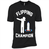 Water Bottle Flipping Tshirt Dabbing Flipping Champion - Premium Short Sleeve T-Shirt