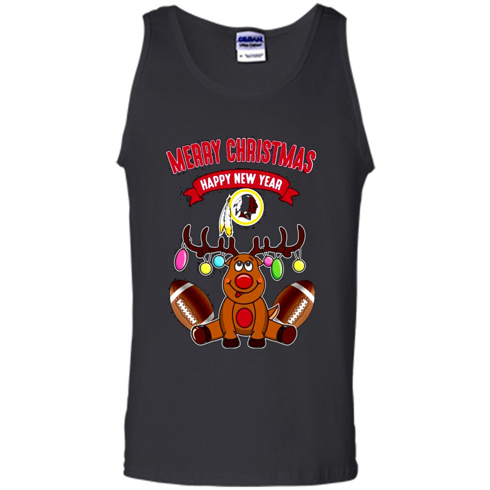 Washington Redskins NFL Reindeer Funny Merry Christmas And Happy New Year