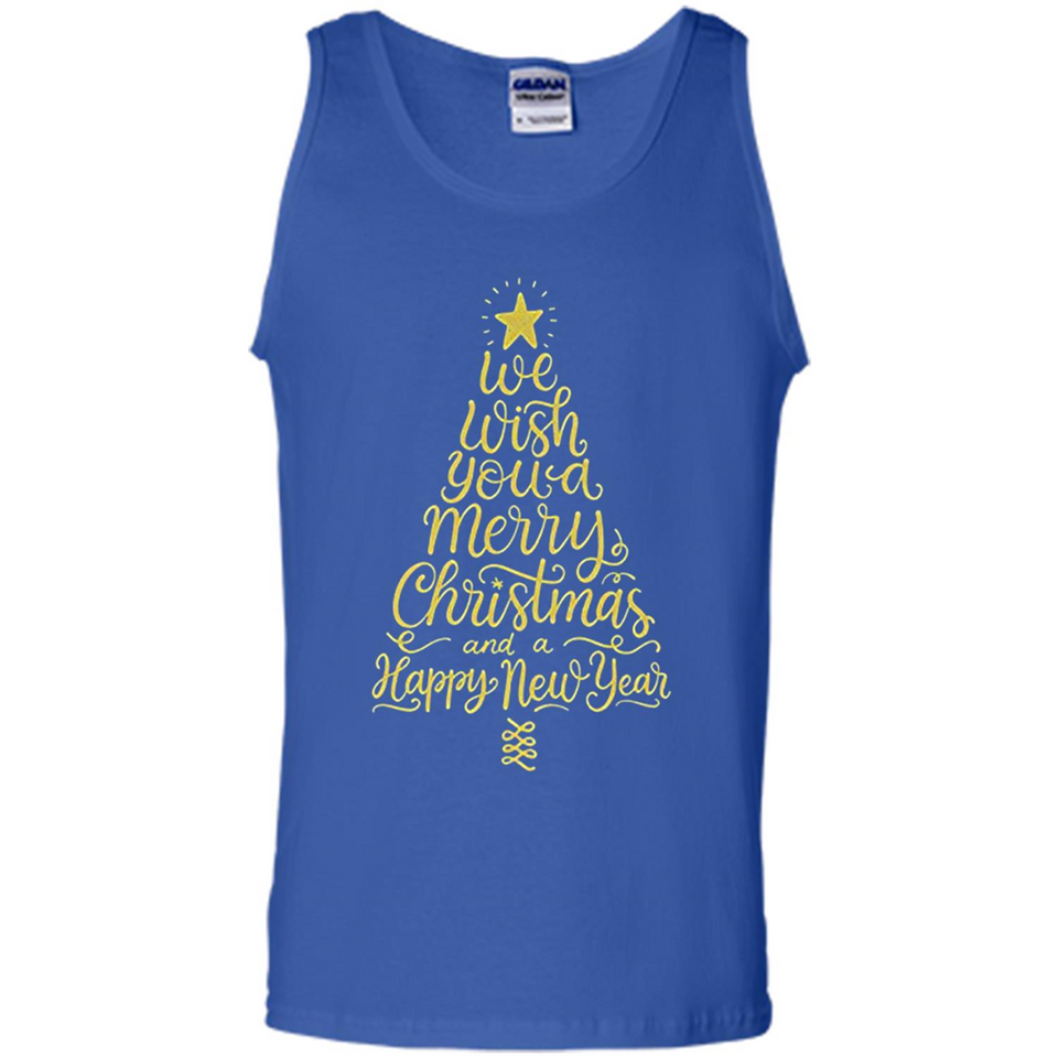 Christmas Tree T-Shirt Funny Mery Christmas Gift Idea - Tank Top