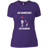 Boston Red Sox GrandFather Like GrandSon - Ladies' Boyfriend T-Shirt
