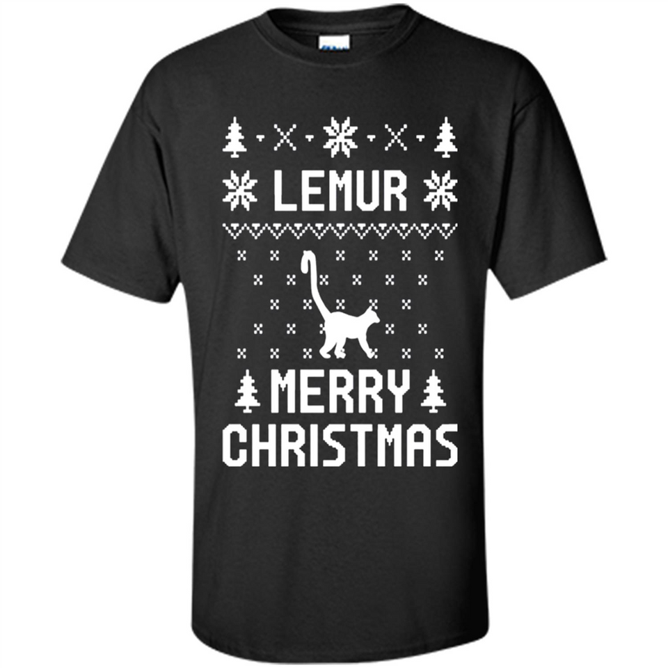 Vintage Tee For Women Men Graphic Shirts Lemur Ugly Christmas Sweater - Shirt