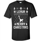 Vintage Tee For Women Men Graphic Shirts Lemur Ugly Christmas Sweater - Shirt