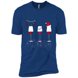 Christmas Red Wine Funny Merry Xmas Sweatshirt - Premium Short Sleeve T-Shirt