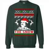 Narcos dashing through the snow Christmas sweatshirt PINGPONG