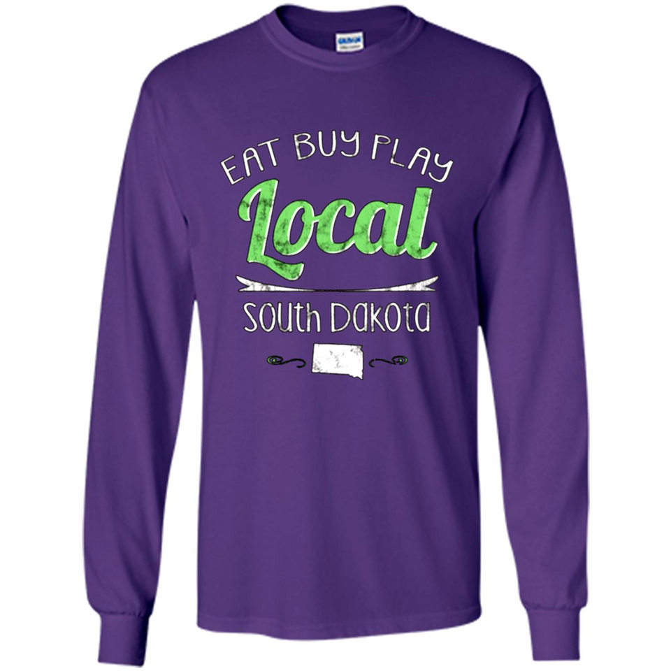 Eat Buy Play Local South Dakota Distressed PING PONG