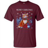 Christmas Ugly Sweater Cat With Christmas Meowy Chritstmas - Shirt