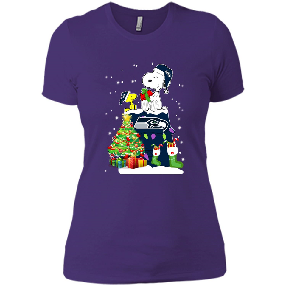 SEATTLE SEAHAWKS SNOOPY & WOODSTOCK CHRISTMAS
