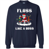 Floss Like A Boss Santa Flossing Dance Funny - Sweatshirt
