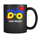 HEART BREAKER BLUE MONSTER TRUCK VALENTINE'S DAY
