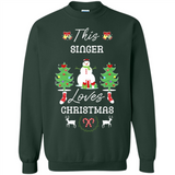 This Singer Loves Christmas Tree Shirt with Snowman