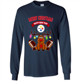 Pittsburgh Steelers NFL Reindeer Funny Merry Christmas And Happy New Year