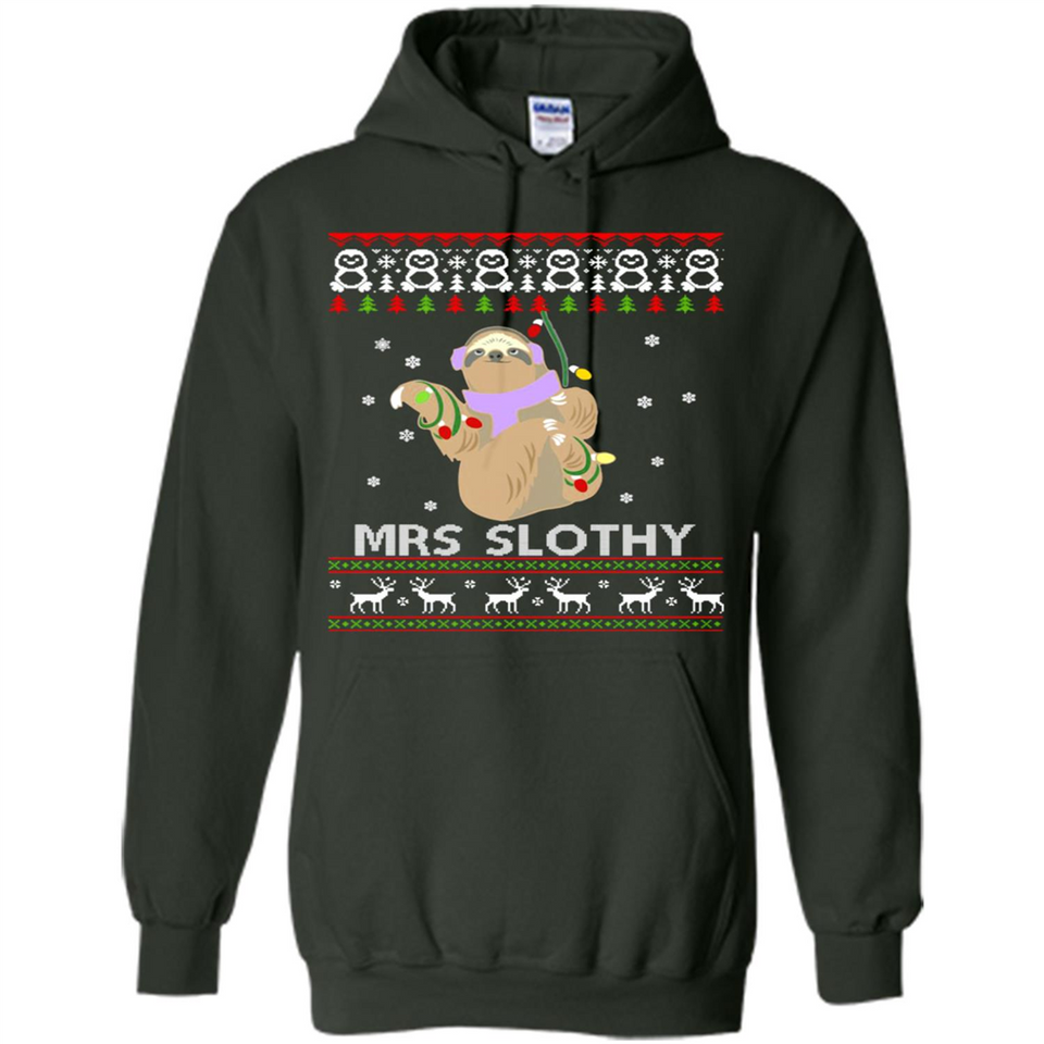 Mrs Slothy Christmas - Hoodie