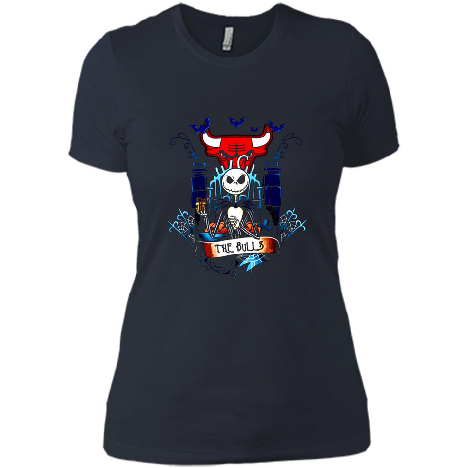 Chicago Bulls Halloween The Nightmare Before Christmas - Ladies' Boyfriend T-Shirt