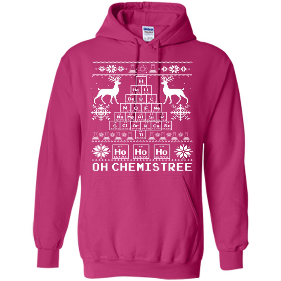 Oh Chemistry Tree Ugly Christmas Sweater - Hoodie