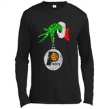 Amazing tee Indiana Pacers Glitter Grinch Monogram Ornament Christmas Gift - Canvas Long Sleeve T-Shirt