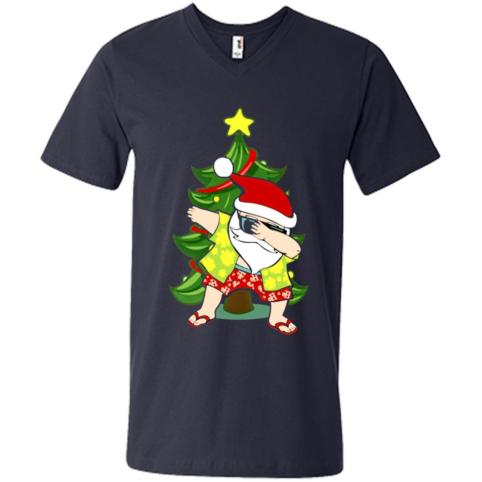 Dabbing Santa Christmas In July - Men's V-Neck