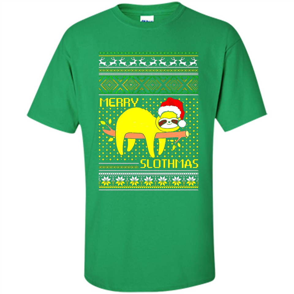 Merry Slothmas Sloth Christmas Sweater PINGPONG - Shirt