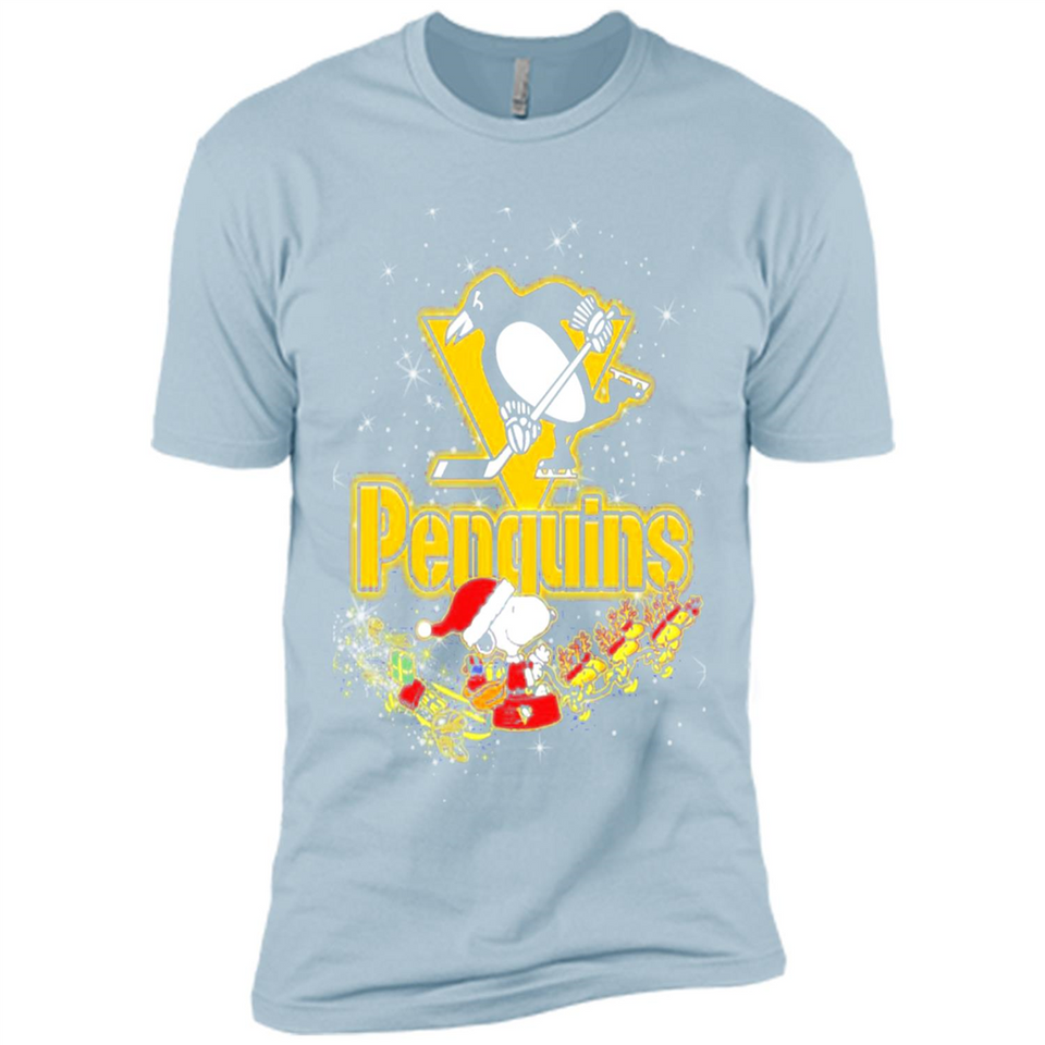 Snoopy Christmas Pittsburgh Penguins - Premium Short Sleeve T-Shirt
