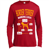 Border Terrier Barking Logic - Canvas Long Sleeve T-Shirt