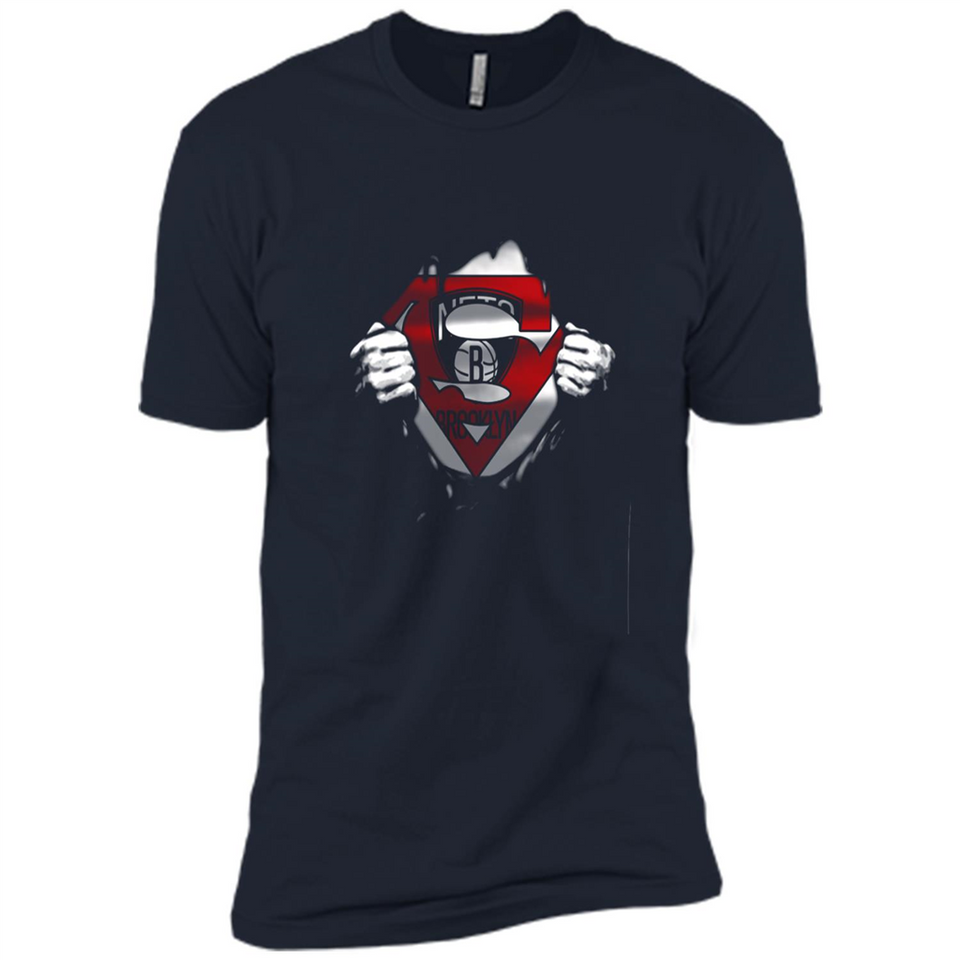Brooklyn Nets And Superman Fans - Premium Short Sleeve T-Shirt