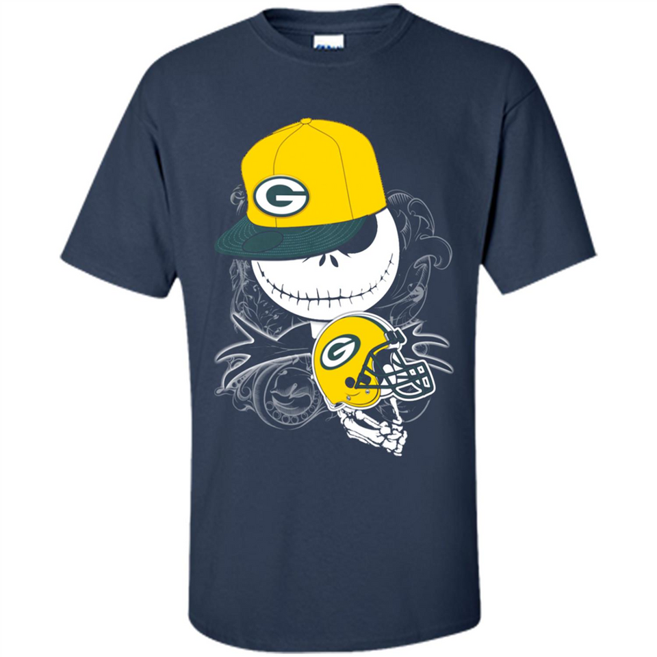 Jack Skellington The Nightmare Before Christmas-Packers Football - Shirt