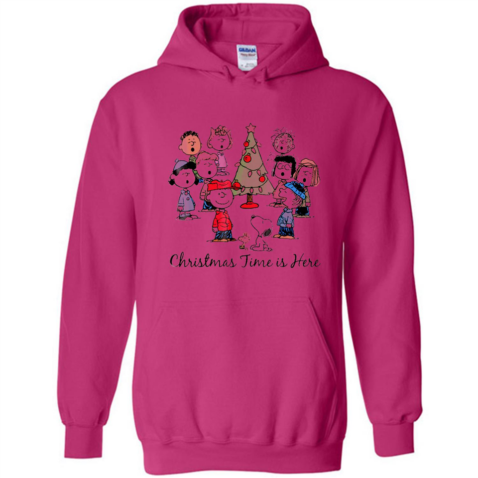 Snoopy Christmas Time Is Here Sporty T-Shirt - Hoodie