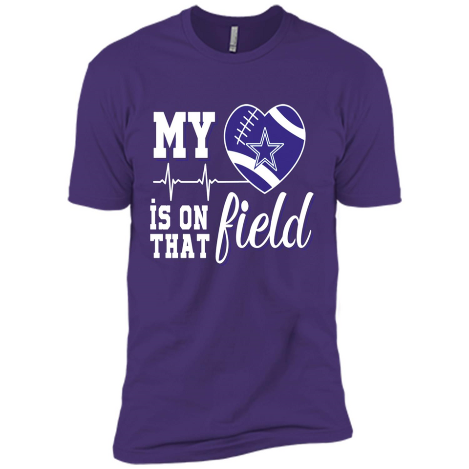 Dallas Cowboys Football My Heart is on that Field - Premium Short Sleeve T-Shirt