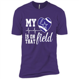 Dallas Cowboys Football My Heart is on that Field - Premium Short Sleeve T-Shirt
