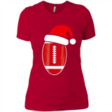 Christmas Football Shirt - Football Santa Hat Christmas