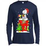 Anaheim Ducks Snoopy Ugly Christmas Sweaters - Sao chép - Canvas Long Sleeve T-Shirt