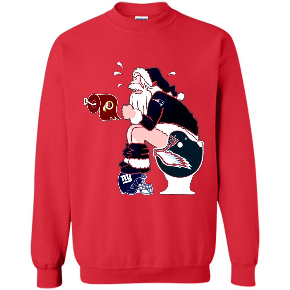 New England Patriots Toilet Santa Claus PINGPONG