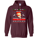 Nigel Thornberry Smashing through the snow Christmas sweatshirt PINGPONG