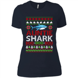 Auntie shark Doo Doo Doo Christmas - Ladies' Boyfriend T-Shirt
