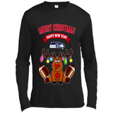 Seattle Seahawks NFL Reindeer Funny Merry Christmas And Happy New Year